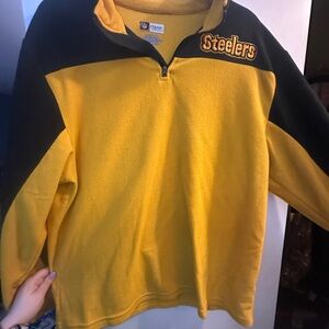 Fleece NFL Steelers Black and Yellow Sweater